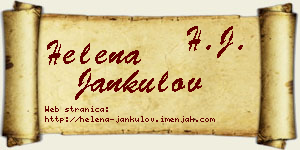 Helena Jankulov vizit kartica